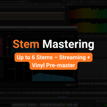 Stem Mastering - Up to 6 Stems - Streaming + Vinyl Pre-master