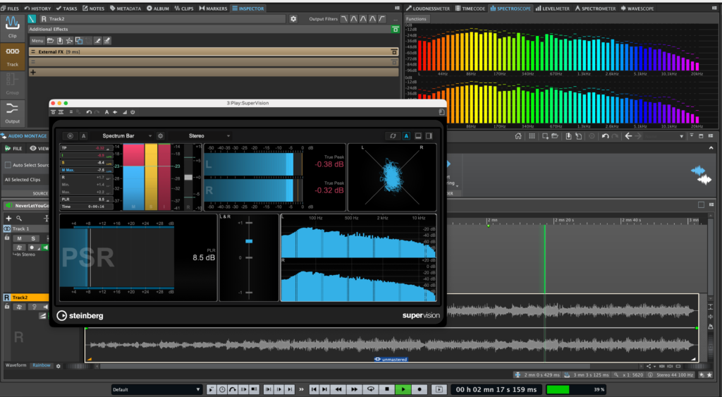 music mastering session 2